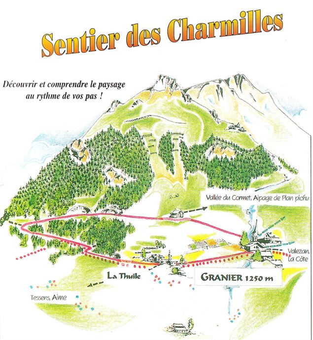 Sentiers des Charmilles Vallée de la Plagne - SI Granier