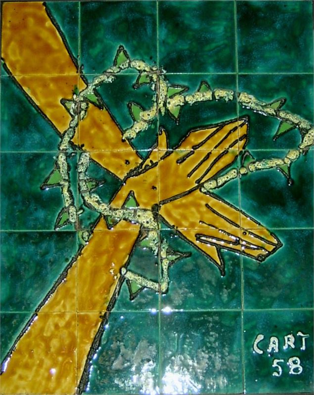 Chemin de croix-station n°1 par l'artiste M. Cart - Amandine Rey