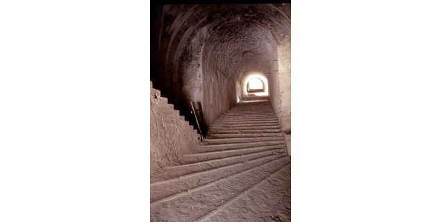 Escaliers intérieurs du Fort Victor-Emmanuel à Aussois - Alban Pernet - OTHMV
