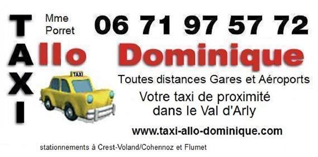 Taxi Allo Dominique - OTI Val d'Arly