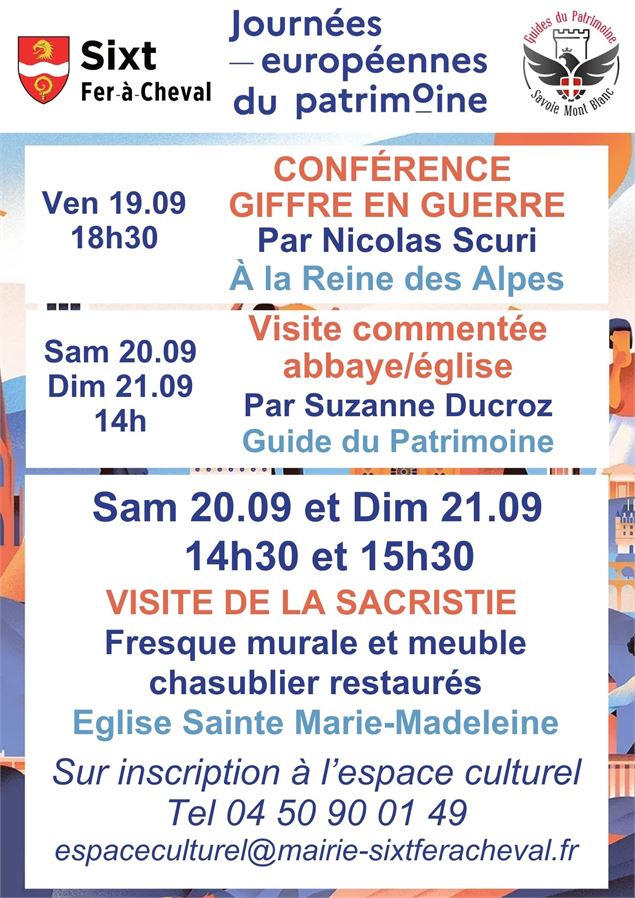Journées européennes du patrimoine - Conférence Giffre en Guerre par Nicolas Scuri_Sixt-Fer-à-Cheval