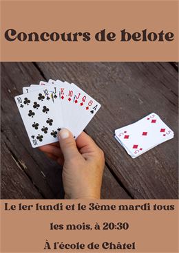 Concours de belote - Châtel Tourisme
