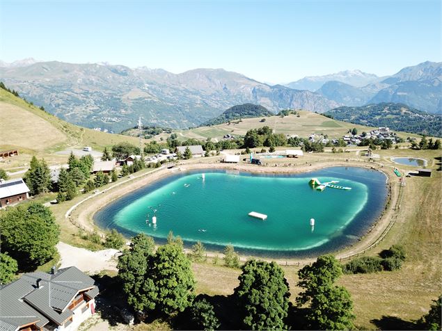 Plan d'eau pendant swim run - Albiez Animation