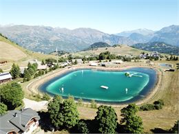 Plan d'eau pendant swim run - Albiez Animation