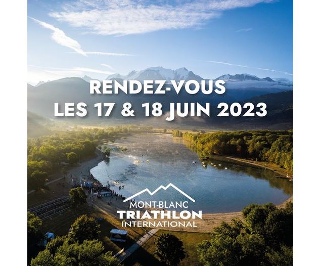 Affiche temporaire - Triathlon du Mont-Blanc