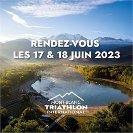 Affiche temporaire - Triathlon du Mont-Blanc