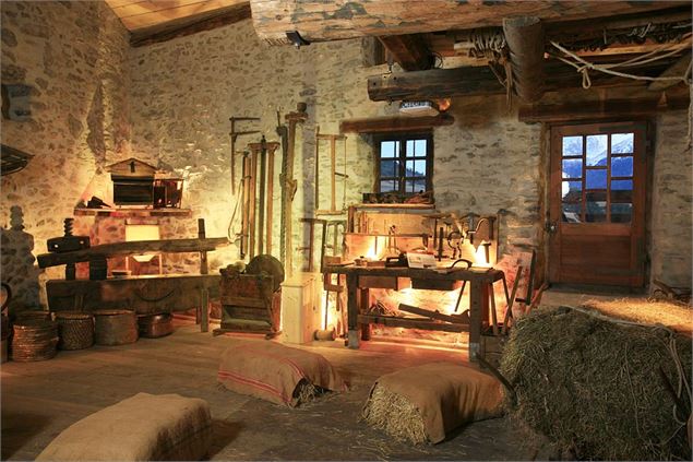 Vue intérieure du musée l'Arche d'Oé à Aussois - JL Rigaux. MO-OT AUSSOIS