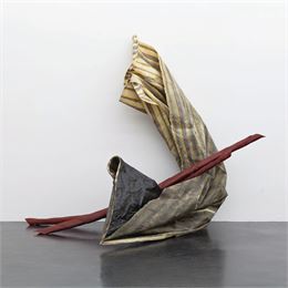 Exposition Sonia Kacem. La chute - Sonia Kacem, Drapé 1, Stick 1, Stick 2 (2011)