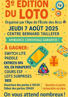 loto APE des Arcs - APE des Arcs