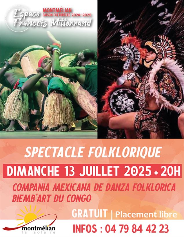 Spectacle folklorique_Montmélian_Compagnia Mexicana de Danza Folklorica (Mexique) et Biemb'Art (Cong