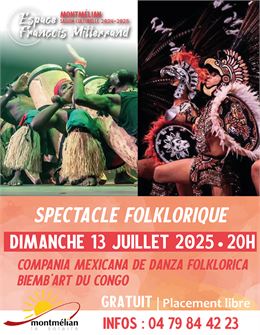 Spectacle folklorique_Montmélian_Compagnia Mexicana de Danza Folklorica (Mexique) et Biemb'Art (Cong