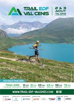 Affiche trail EDF Val Cenis 2025 - KCIOP