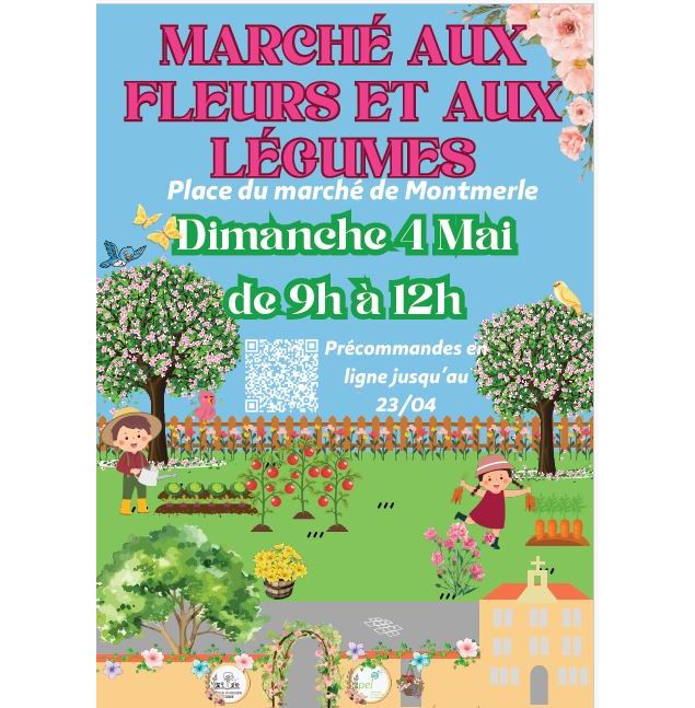 Marché aux fleurs et aux légumes_Montmerle-sur-Saône