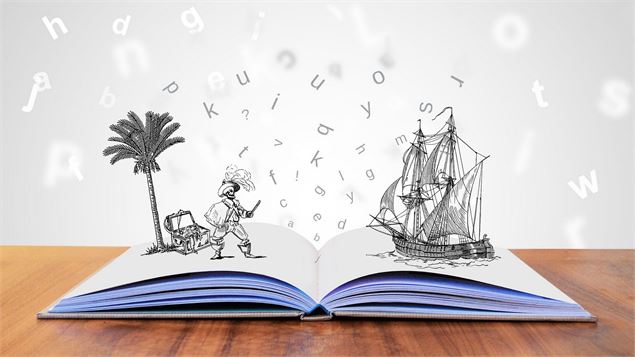 Livre ouvert sur de merveilleuses histoires - Pixabay