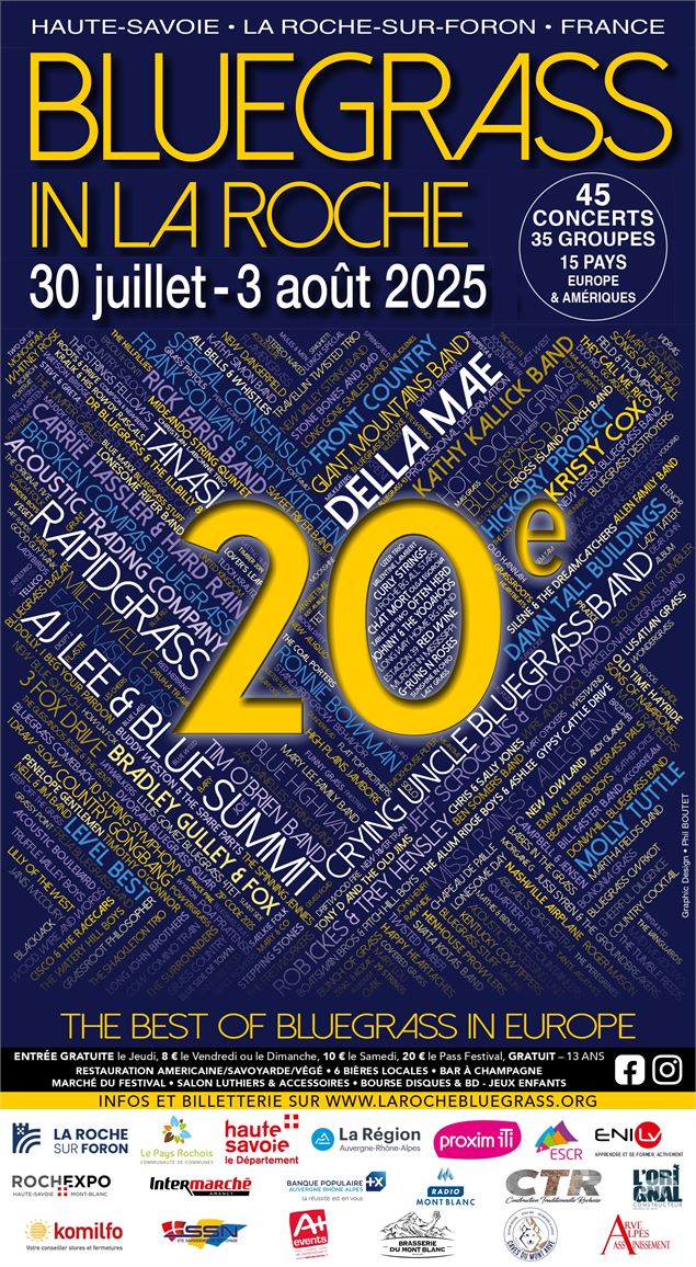 20e Festival Bluegrass in La Roche - Roch'Evènements