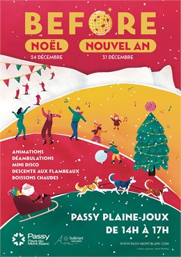 Affiche Before Noël et Nouvel An à Plaine Joux - Atelier Melicope