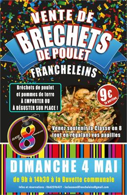 Vente de bréchets de la classe en 8_Francheleins