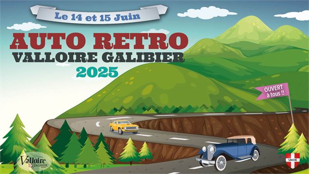 Montée du Galibier : auto rétro Valloire Galibier_Valloire - salomon