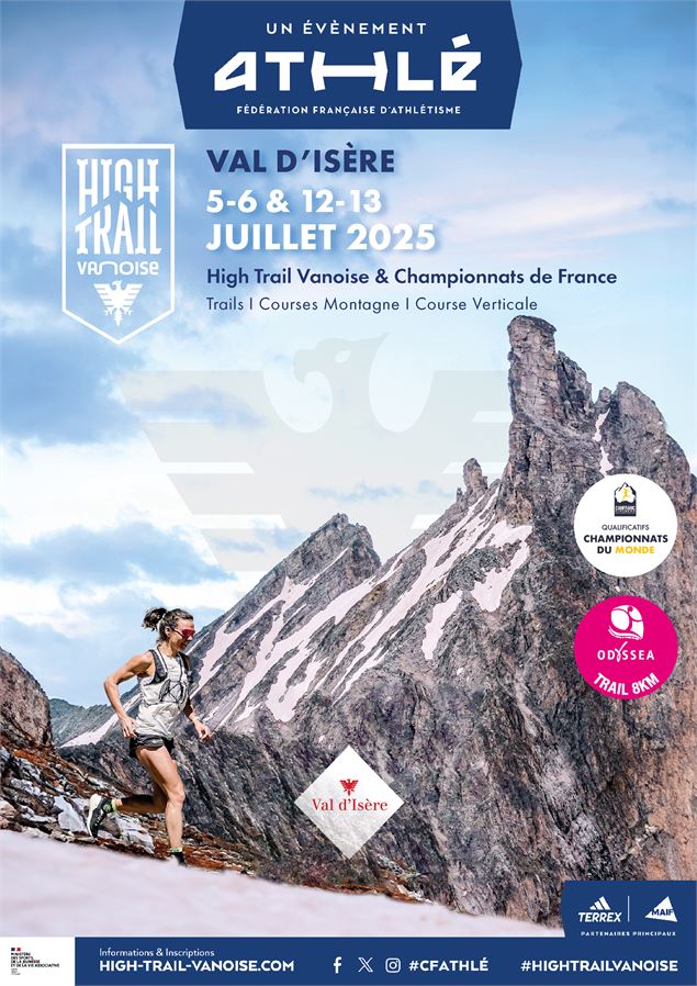 Affiche High Trail Vanoise 2025 - Club des Sports de Val d'Isère