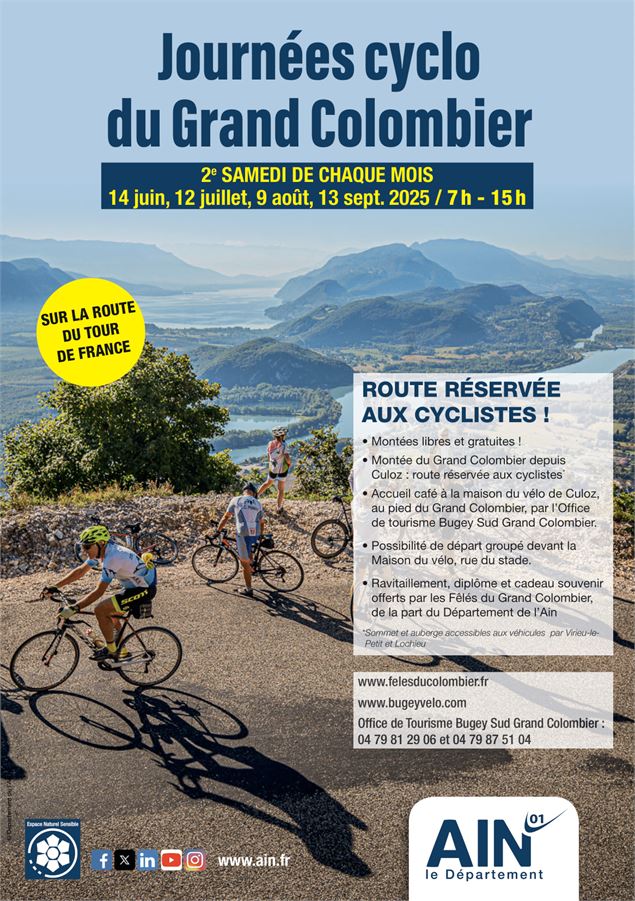 Journée cyclo du Grand Colombier 2025 - ©Office de Tourisme Bugey Sud Grand Colombier