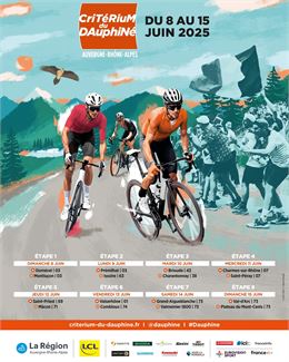 Affiche Critérium du Dauphiné 2025 - Critérium du Dauphiné