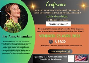 Conférence ANNE GIVAUDAN