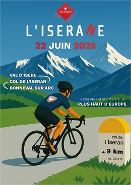 Affiche L'Iserane 2025 - Val d'Isère - Club des Sports de Val d'Isère