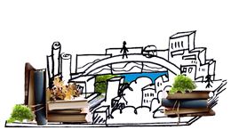 Illustration d'une maquette de ville - D.R.