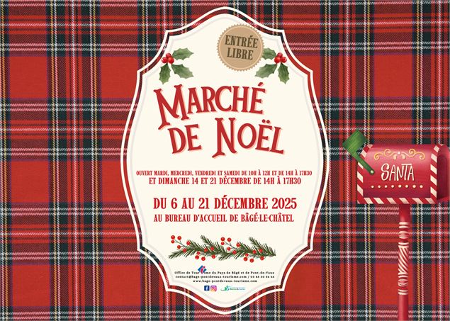 Marché de Noël_Bâgé-le-Châtel - Office de Tourisme du Pays de Bâgé et de Pont-de-Vaux