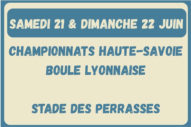 Championnat Haute-Savoie de boule lyonnaise_Thônes - Office de tourisme Thônes