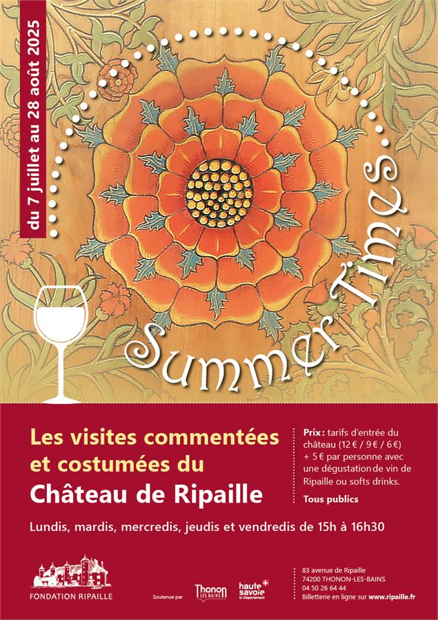 Summer Times : visites commentées et costumées du Château de Ripaille_Thonon-les-Bains - Fondation R