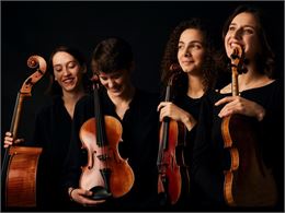 Les musiciens du quatuor Magenta