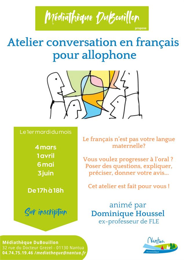 Atelier conversation en français pour allophone