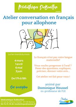 Atelier conversation en français pour allophone