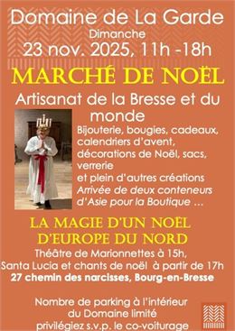 Affiche Marché de Noël - ©Les Amis du Domaine de La Garde