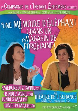 Théâtre : Une mémoire d'éléphant (dans un magasin de porcelaine)_Annecy