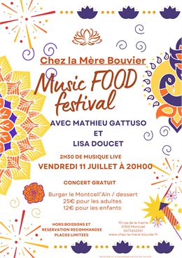 Affiche_Music Food Festival_Montcet - ©Chez La Mère Bouvier