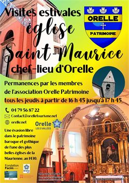 Visite de l'église baroque Saint-Maurice_Orelle - Orelle Patrimoine