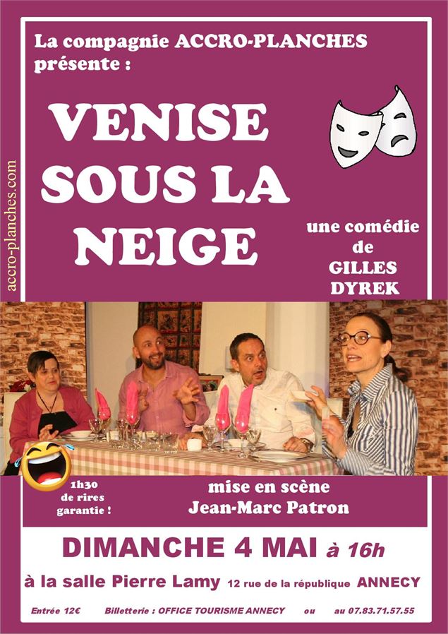 Théâtre : Venise sous la neige_Annecy - Compagnie Accro-Planches
