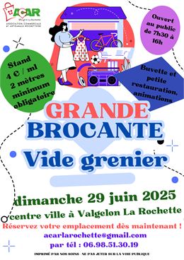affiche brocante