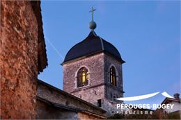 clocher de l'église - Perino Marilou - Pérouges Bugey Tourisme