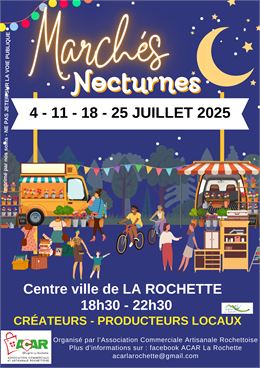 Marchés nocturnes de producteurs locaux, artisans et créateurs