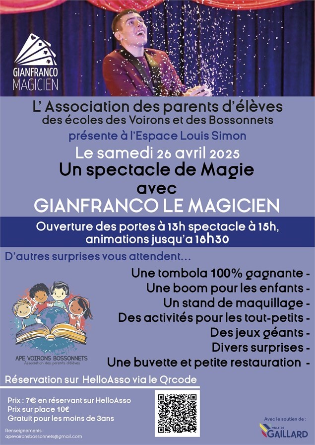 Un grand spectacle de magie avec GIANFRANCO LE MAGICIEN