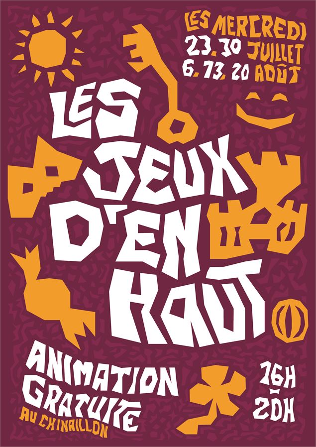 Affiche jeux d'en haut - ©Le Grand-Bornand Tourisme