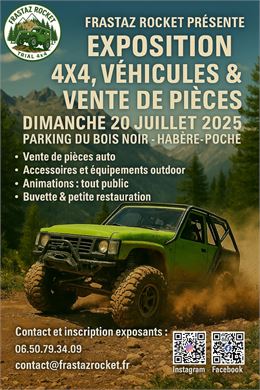Exposition et bourse de pièces auto et 4 X 4_Habère-Poche - Frastaz Rocket