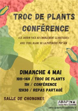 Troc de plants et conférence - AMAP Terre Ain d'Entente
