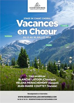 Affiche Vacances en Choeur 2023