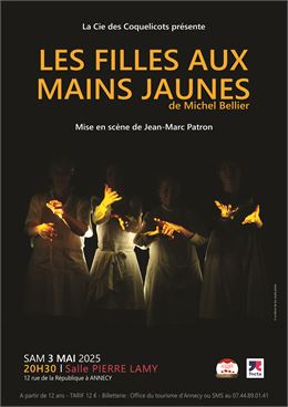 Théâtre : Les filles aux mains jaunes_Annecy - Cie des Coquelicots