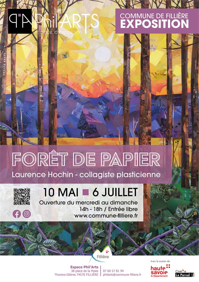 Exposition : Forêt de papier_Fillière - Commune de Fillière