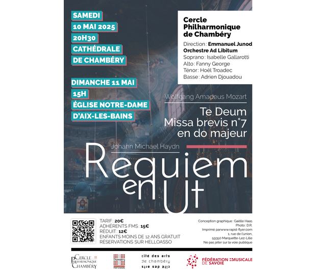 Affiche du concert - Cercle Philharmonique de Chambéry